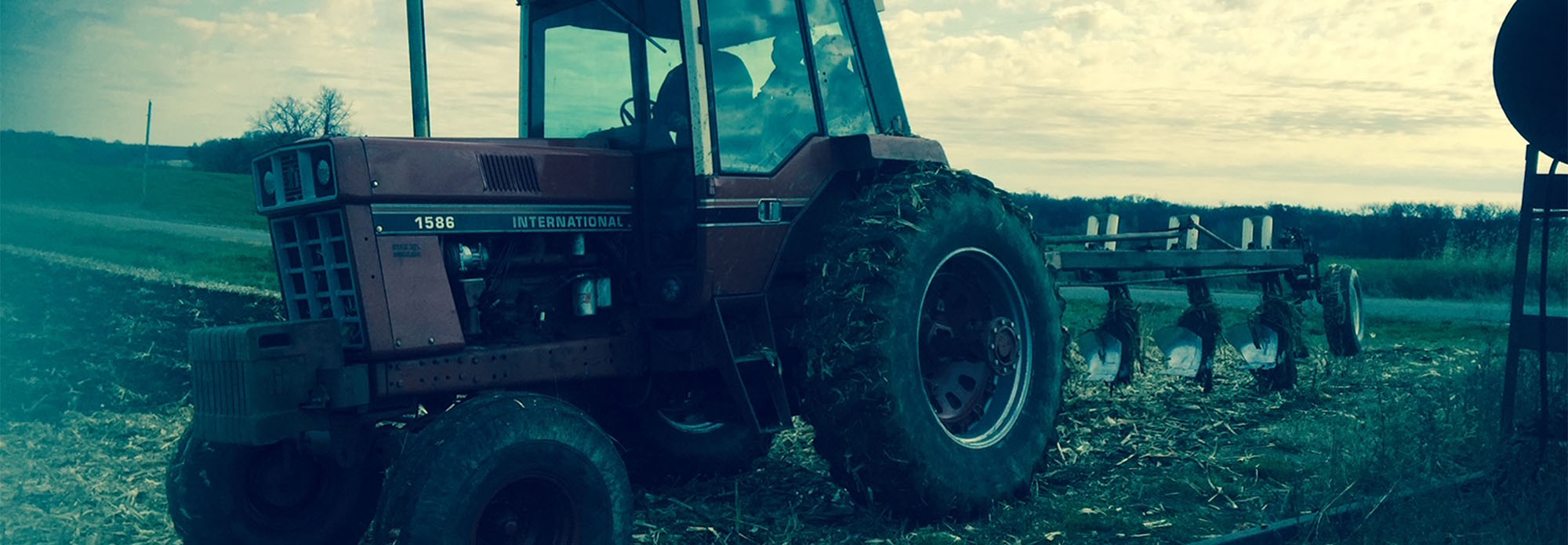tractor in the field